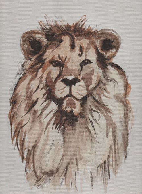 Sneha Das - Lion - Water Colour Paint - November 2016