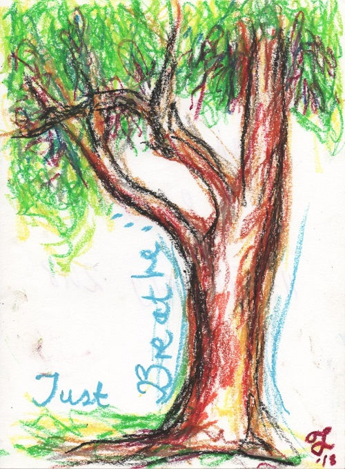 Oanh Lam - Just Breathe - Oil Pastels - February 2018