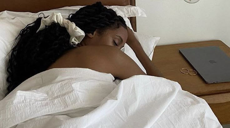 Black Woman resting