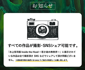水上恒司展「inside the head」