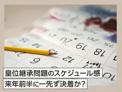 皇位継承問題のスケジュール感、来年前半に一先ず決着か？