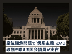 皇位継承問題で｢傍系主義」という珍説を唱える国会議員が実在