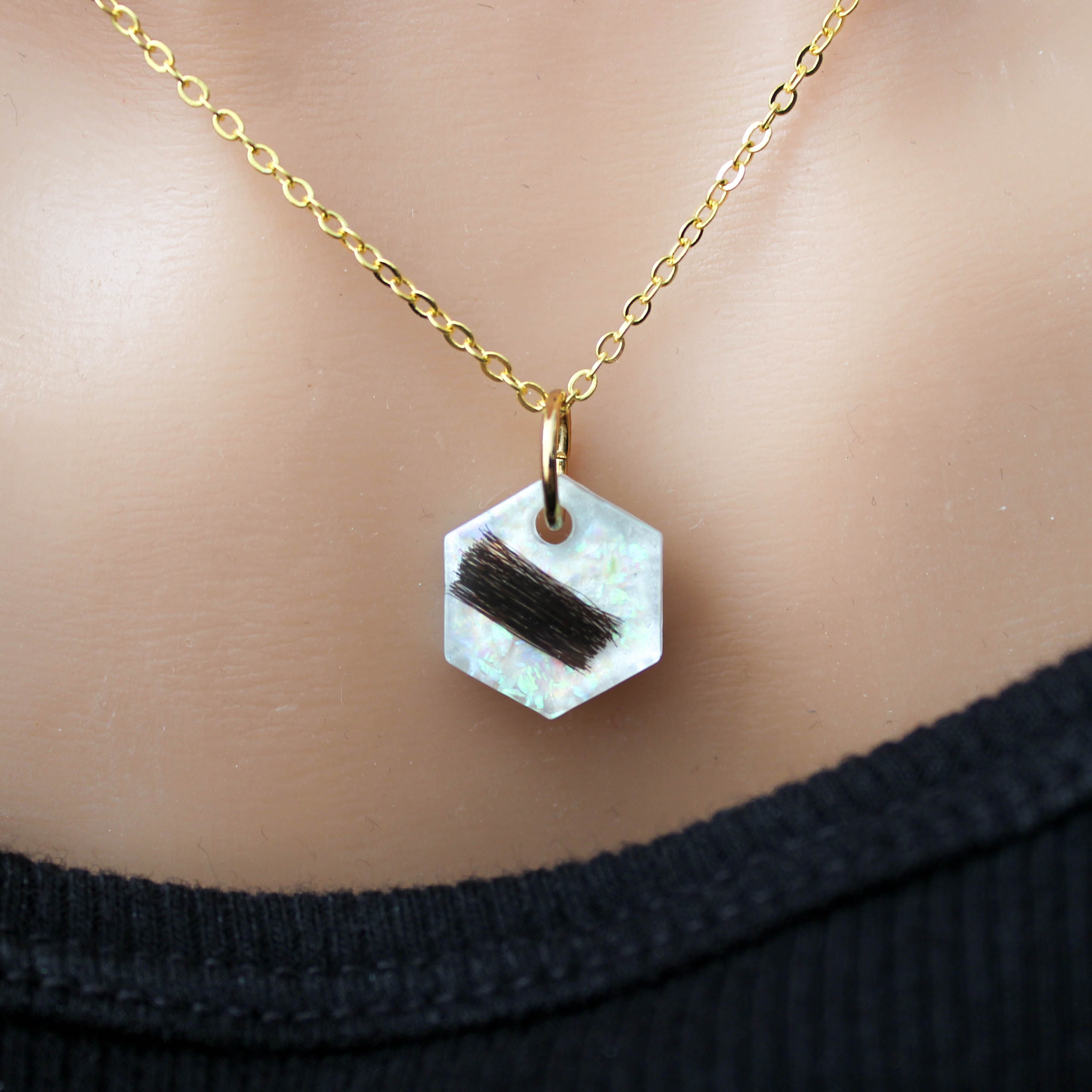 Jade Keepsake Hair Necklace