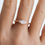 Thumbnail: Hattie Keepsake Moissanite Ring