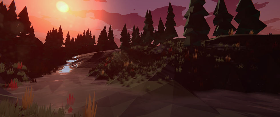 Thumbnail: low poly terrain generated with Polaris