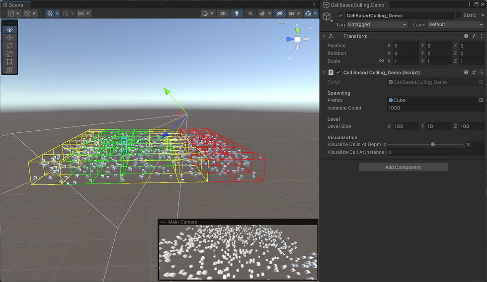 Cell based culling: Visualize cell culling in Scene View