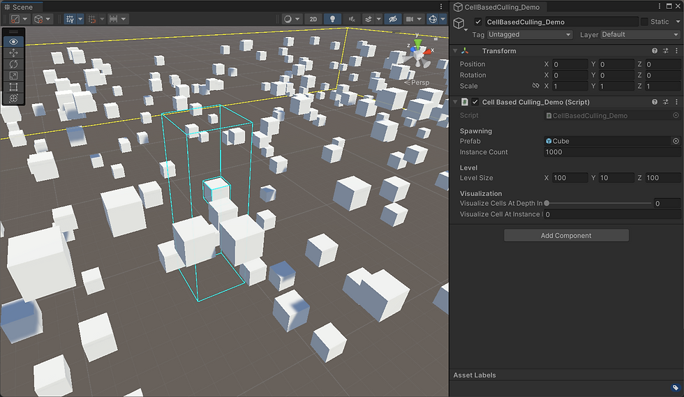 Cell based culling: Visualize instance's cell index in Scene View