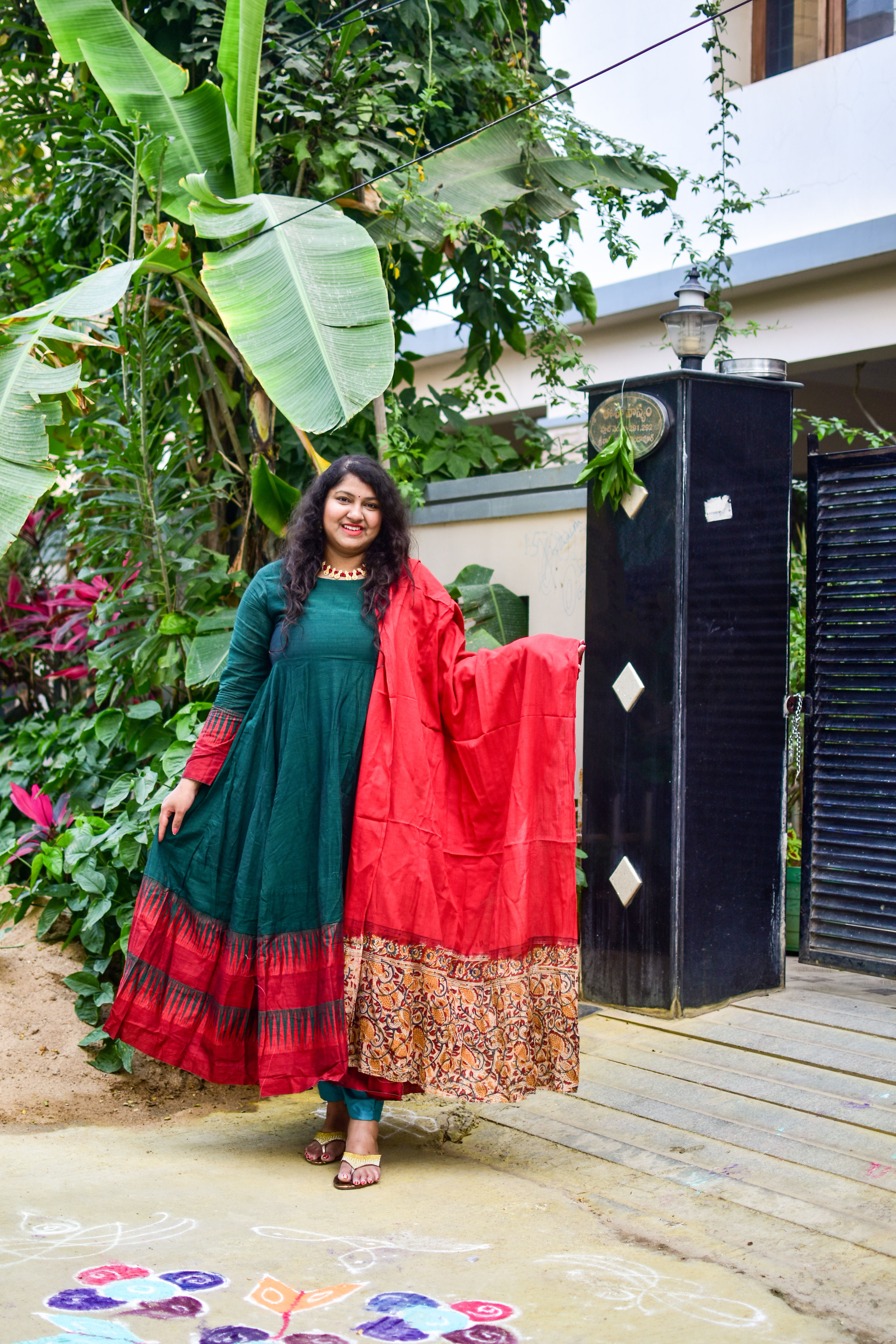 Red Cotton Kalamkari