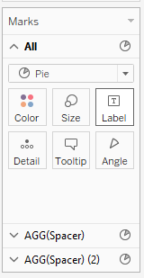Change Mark Type to Pie