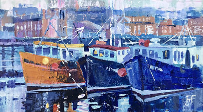 Fishing Boats Acrylic 46 x 26cms.jpg