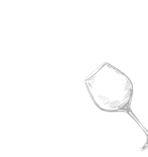 Illustrazione artistica di un bicchiere di vino, simbolo dell'eleganza della cucina italiana