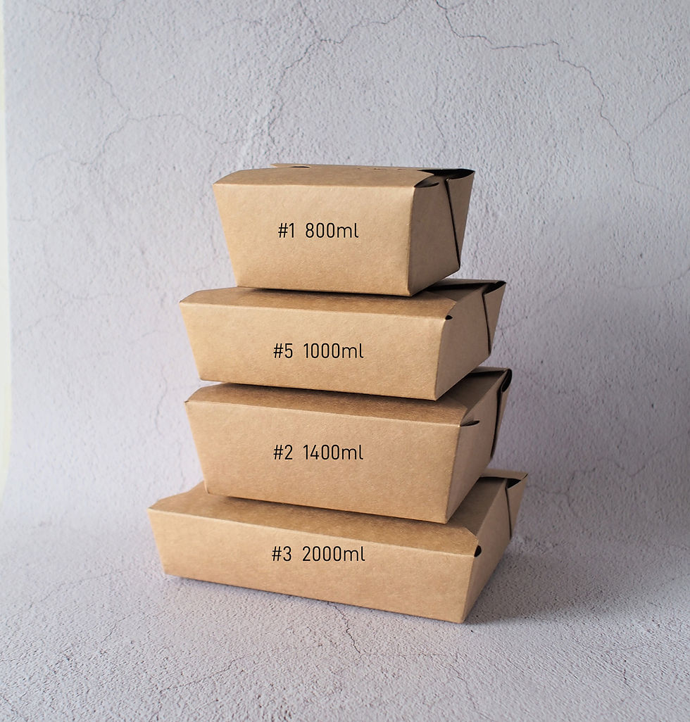 Thumbnail: Kraft Paper Grease Proof Food Box