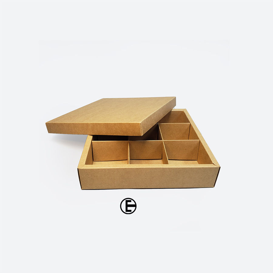 Kraft Paper Box With Compartments emconnion