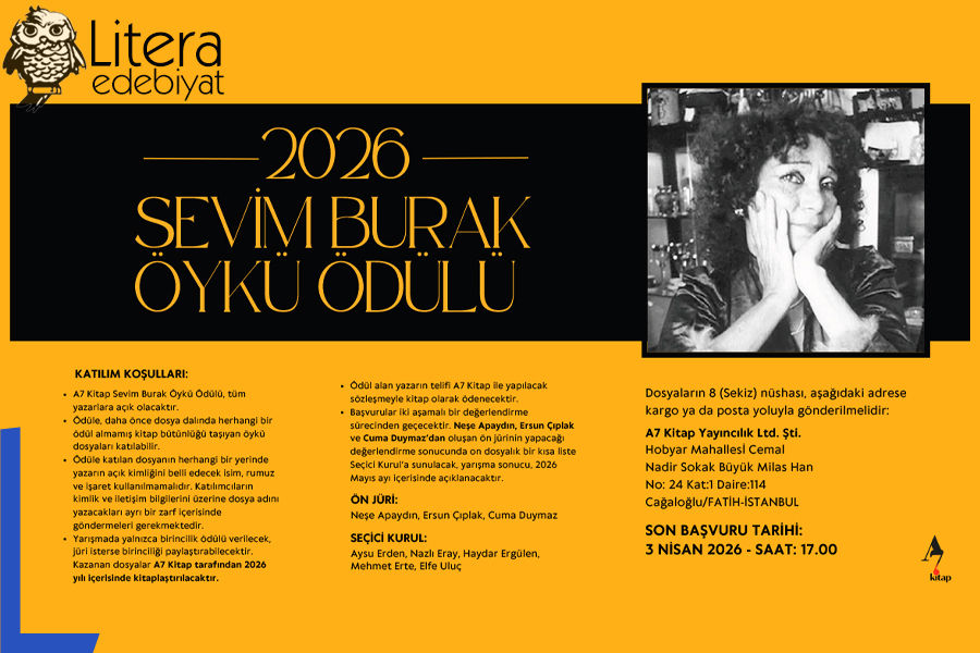 2026 A7 Kitap Sevim Burak Öykü Ödülü sahibini arıyor
