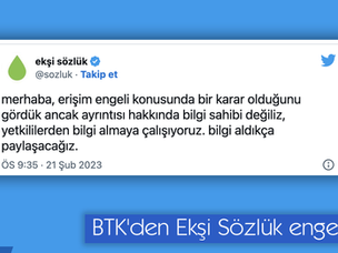 BTK'den Ekşi Sözlük engeli!