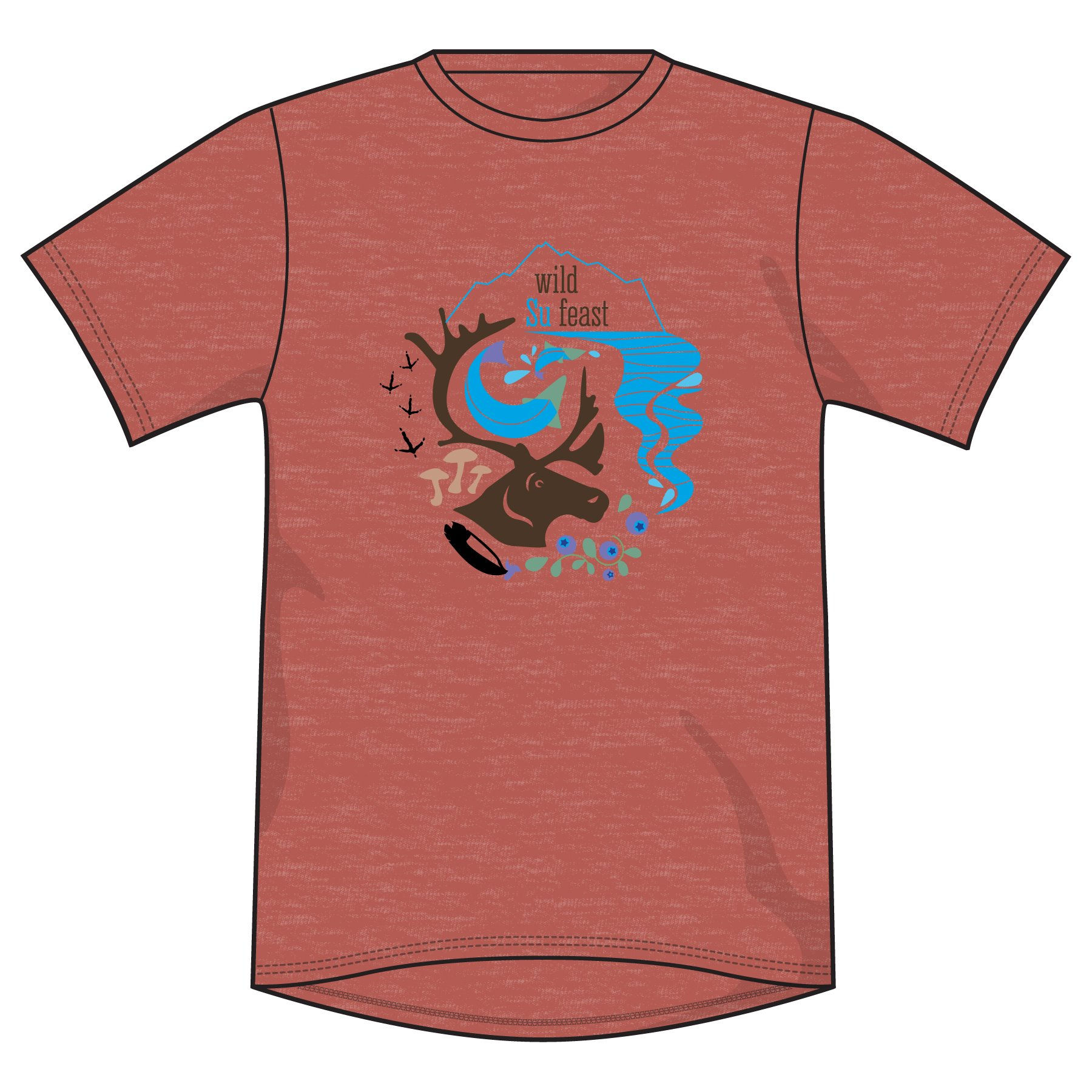 Black or Rust Wild Su Feast T-Shirt