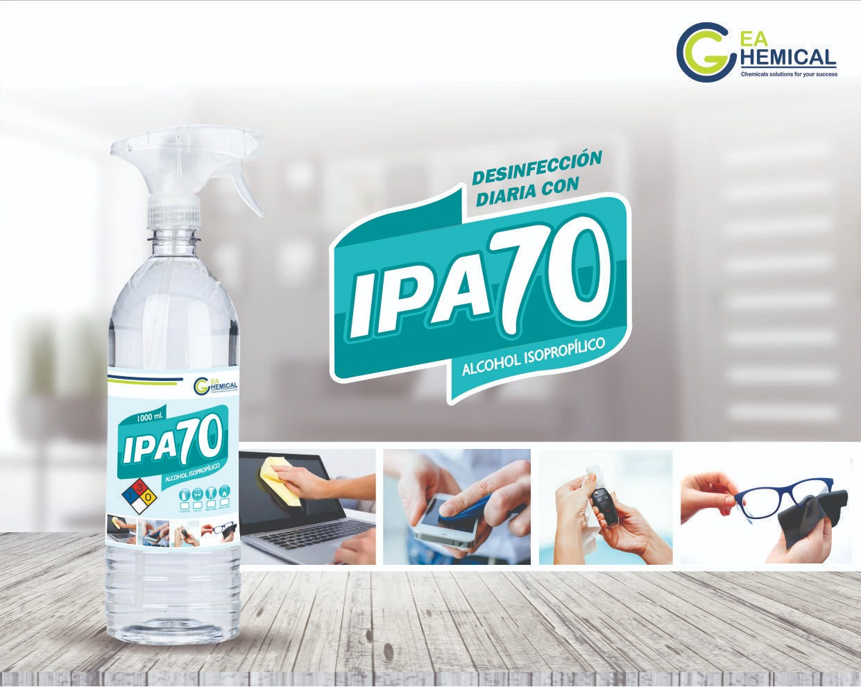 IPA70 Alcohol isopropílico p/electronica