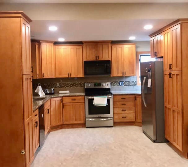 Kitchen cabinet and flooring renovation