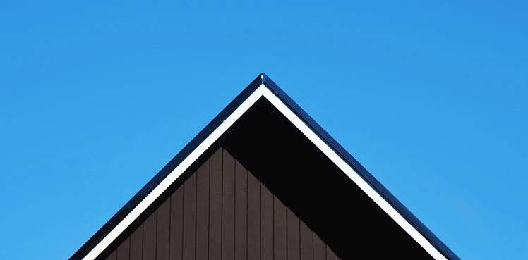 Roof Against Clear Blue Sky