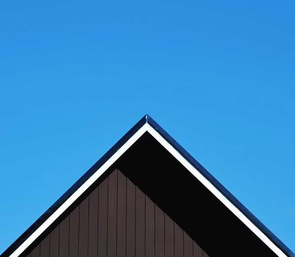 Roof Against Clear Blue Sky
