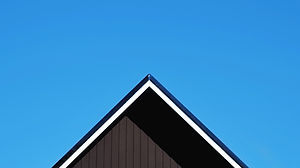 Roof Against Clear Blue Sky