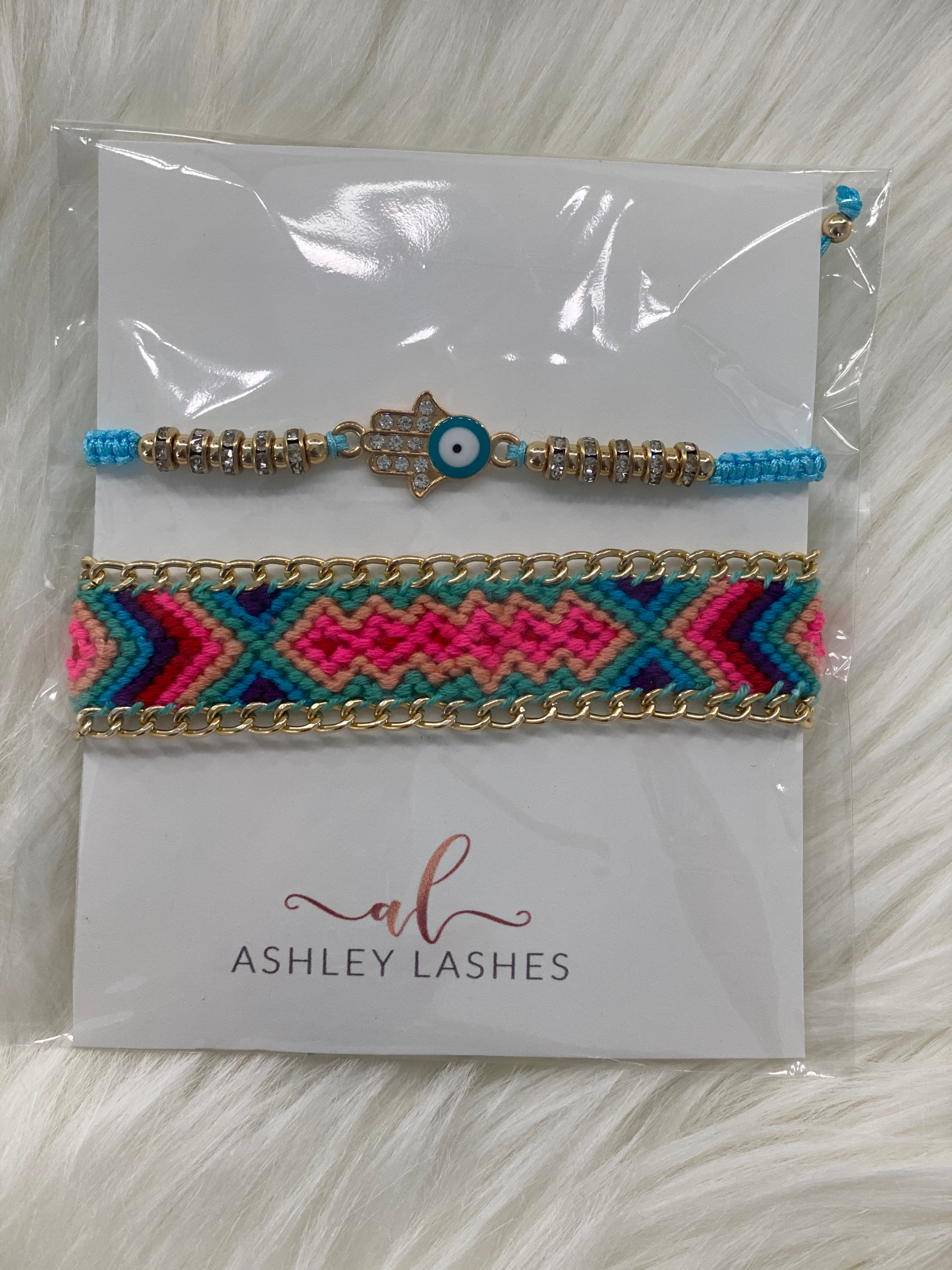 Hamsa Hand Bracelet Set