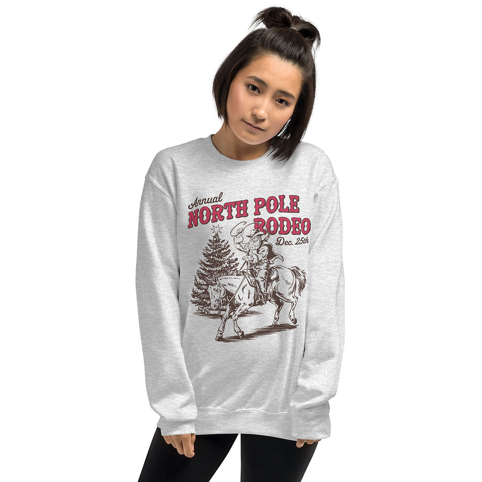 Thumbnail: Christmas Cowboy Unisex Sweatshirt
