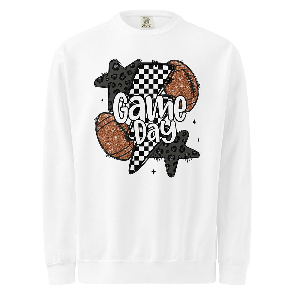 Thumbnail: Game Day Football Unisex garment-dyed sweatshirt