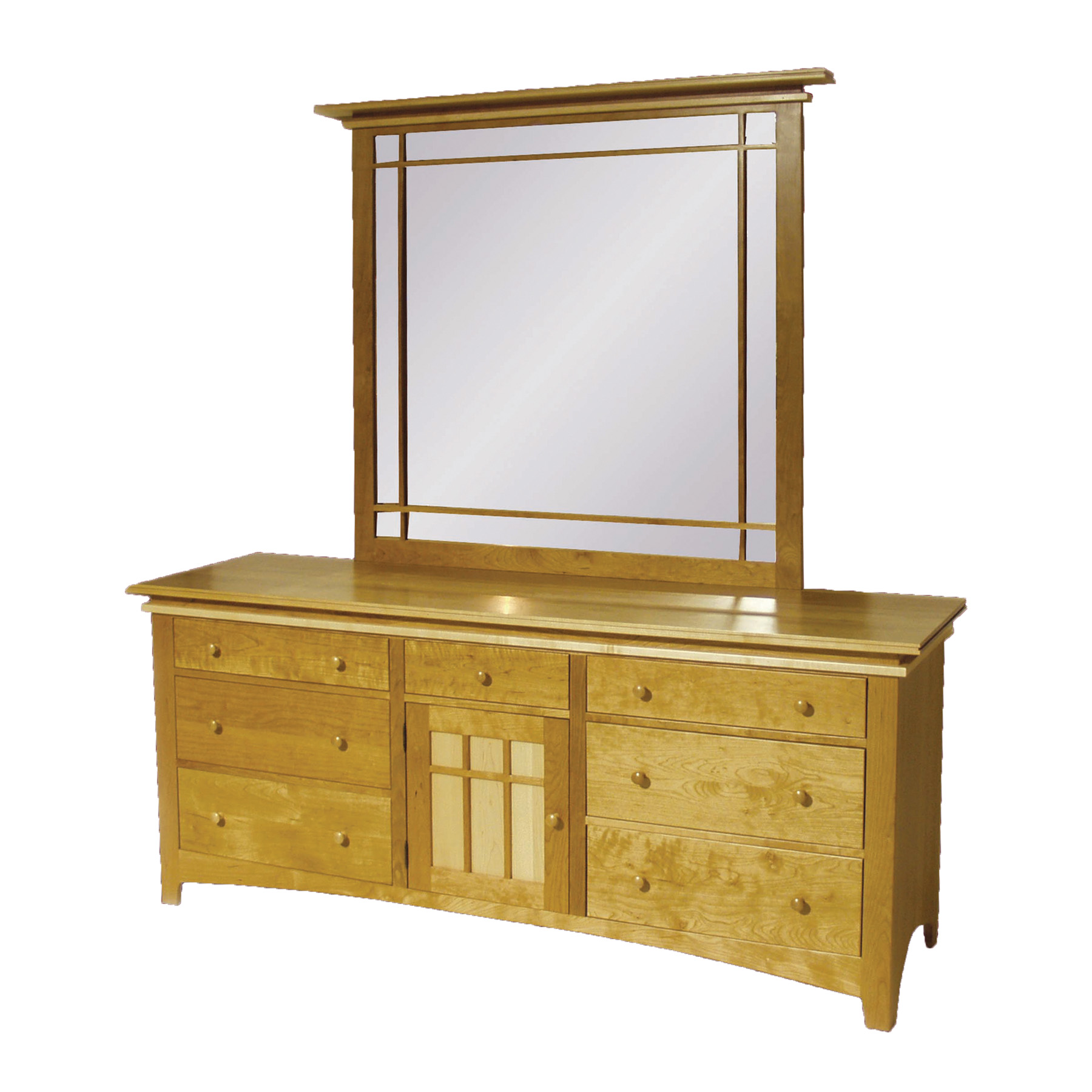 Maple Creek Triple Dresser and Mirror
