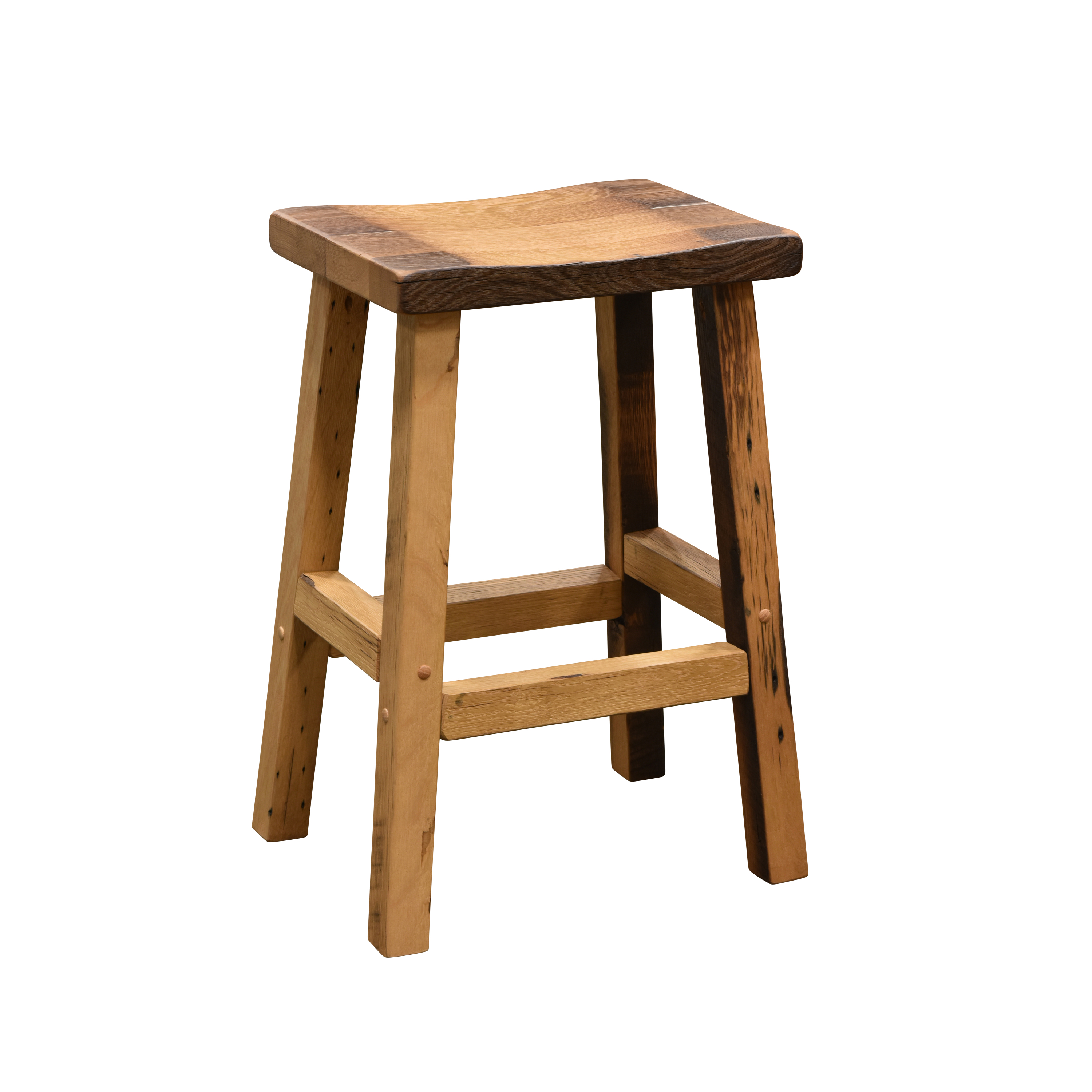 Bar Stool with Scooped Seat