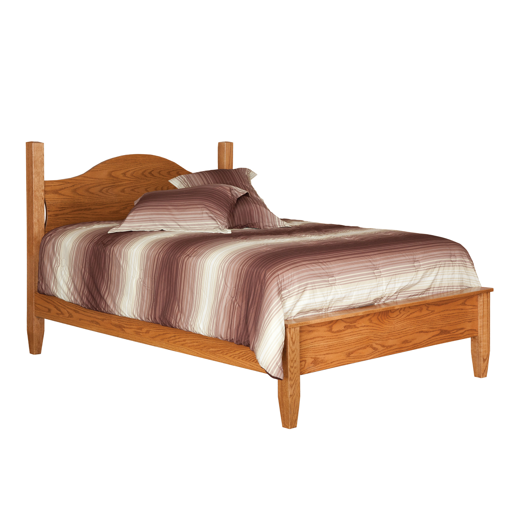 English Shaker Crescent Bed