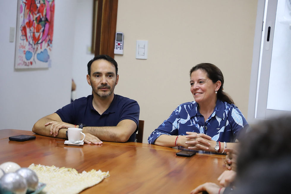 La intendente Verónica Espíndola recibió al gobernador Juan Pablo Valdés 