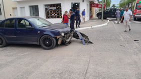 Accidente de tránsito por calle Berón de Astrada y Sarmiento: CRIA PRIMERA - CURUZU CUATIA - 14/03/26
