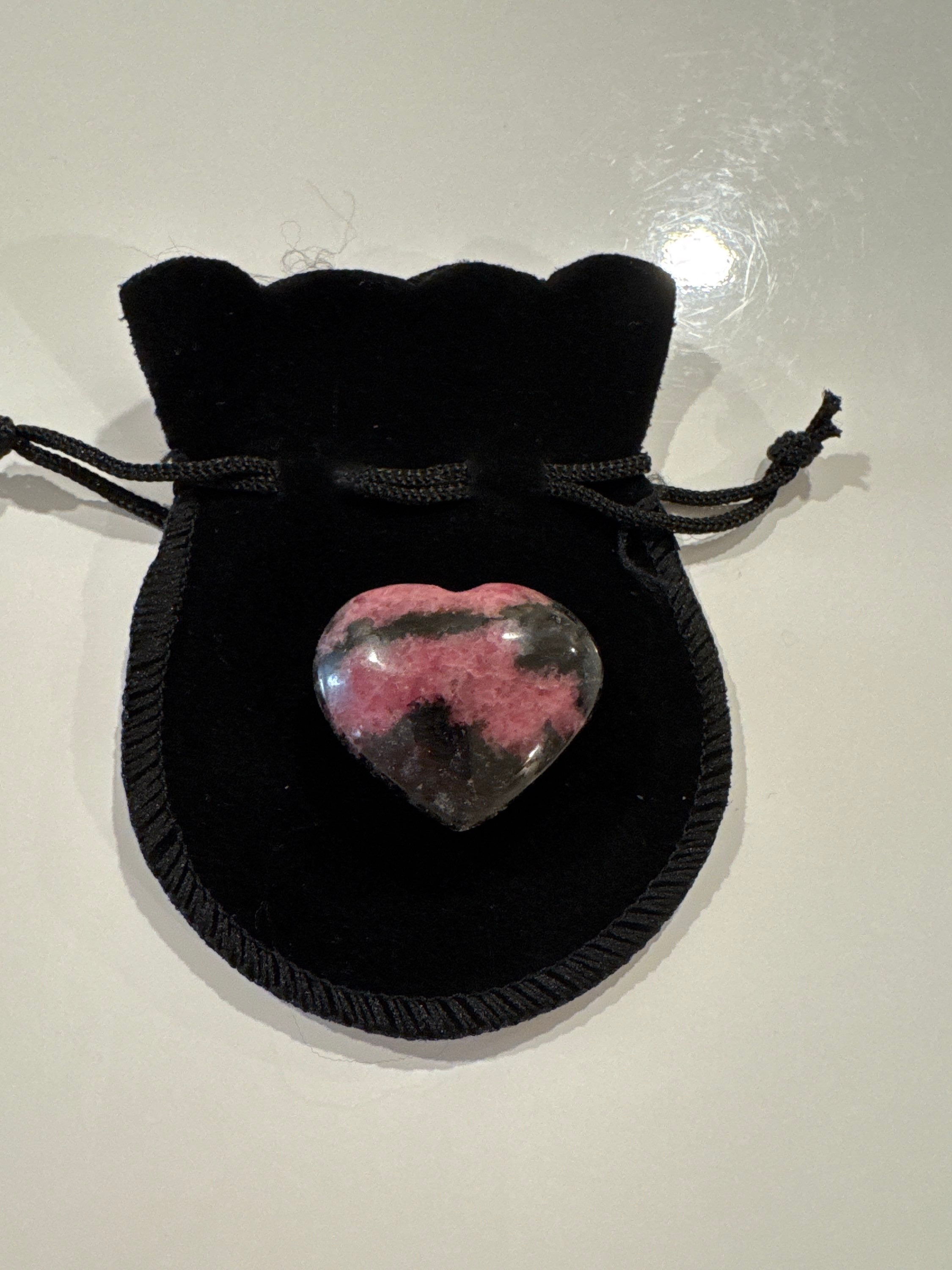 Rhodonite en cœur 