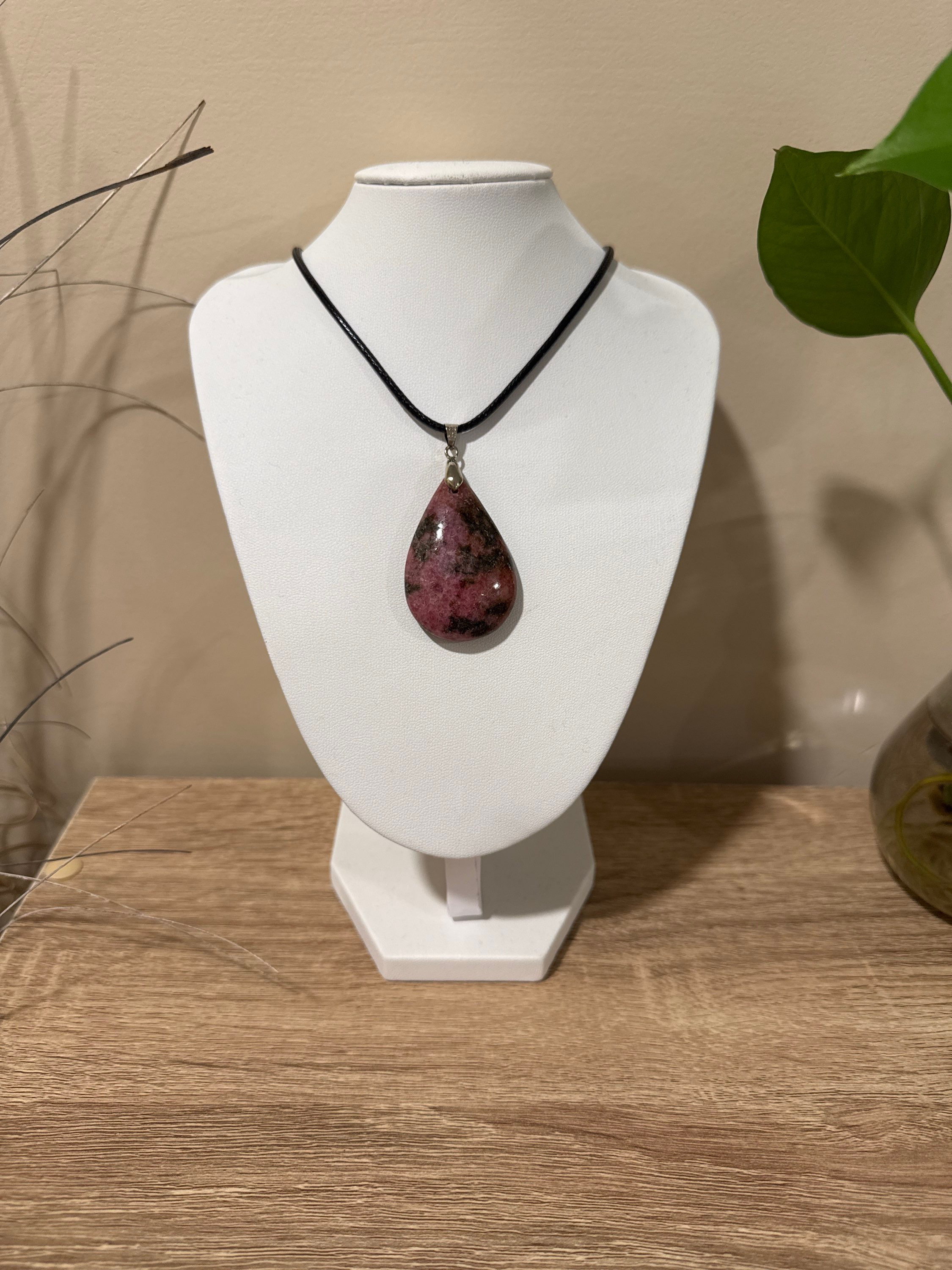 Pendentif Rhodonite