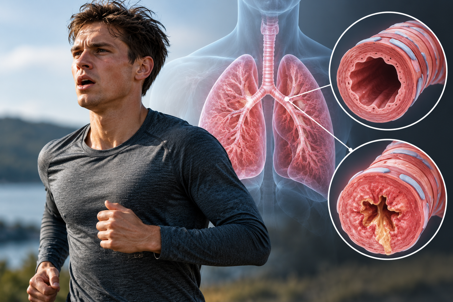 Exercise-induced bronchoconstriction during physical activity