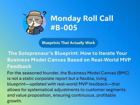 The Solopreneur’s Blueprint: How to Iterate Your Business Model Canvas Based on Real-World MVP Feedback