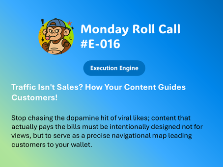Traffic Isn't Sales? How Your Content Guides Customers!