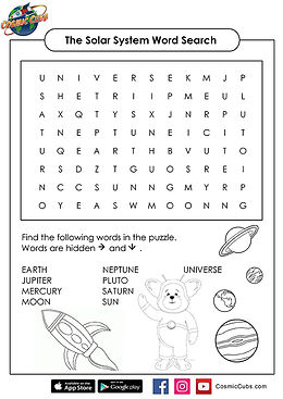 Cosmic Cubs Coloring Cosmic Cubs