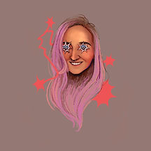 Portrait of Gemma, illustrated by Orlaith