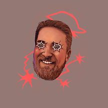 Portrait of Ross Turner, illustrated by Orlaith