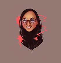 Portrait of Rachel, illustrated by Orlaith