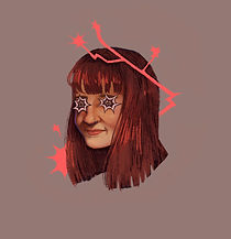 Portrait of Hannah, illustrated by Orlaith