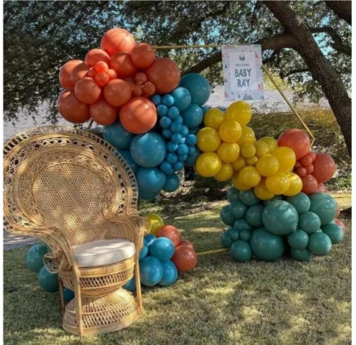 Miniatura: Vintage Multicolor Garland Balloon Arch Kit-274 pcs