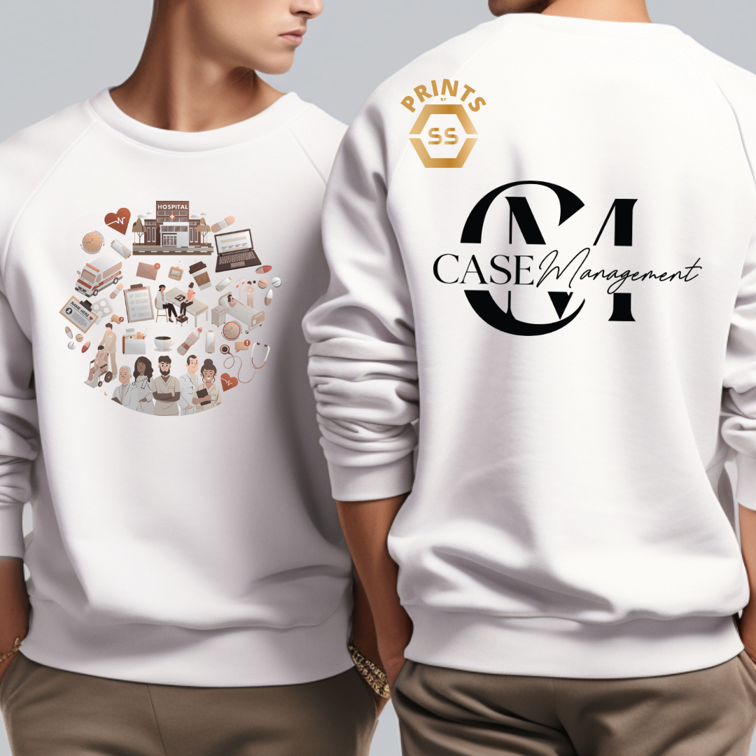 Case Management Crewneck | White