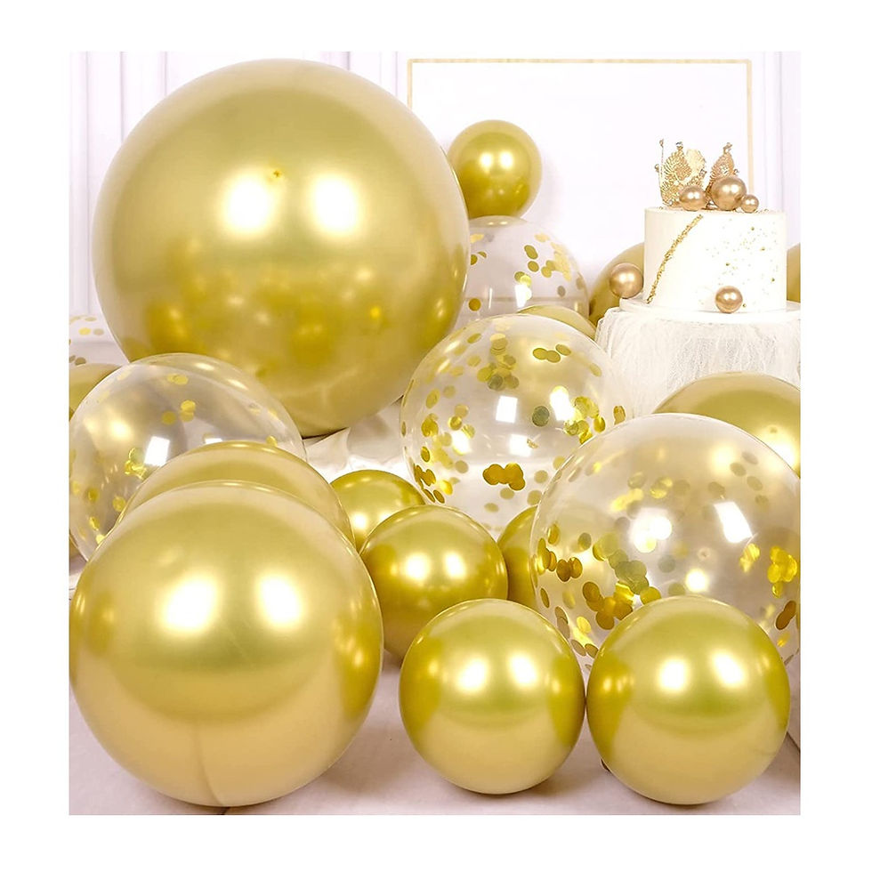 Miniatura: Chrome Gold Balloon 36 inches  10 ct