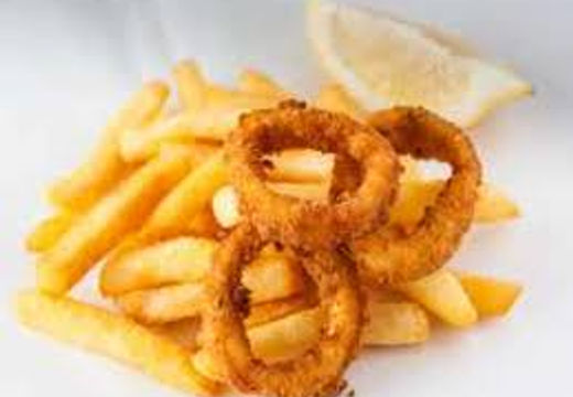 Calamari Rings with Chips