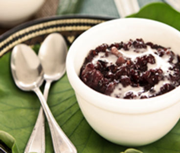 Black Sticky Rice Pudding