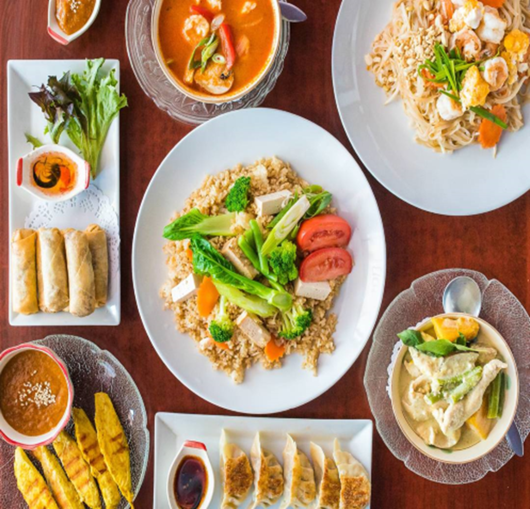 Arranged Food and Objects