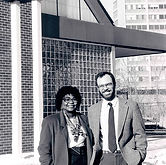 standing in front of winfield moody